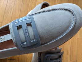 Wildleder Schuhe Hogan hellgrau/hellblau wie neu, Grösse 38