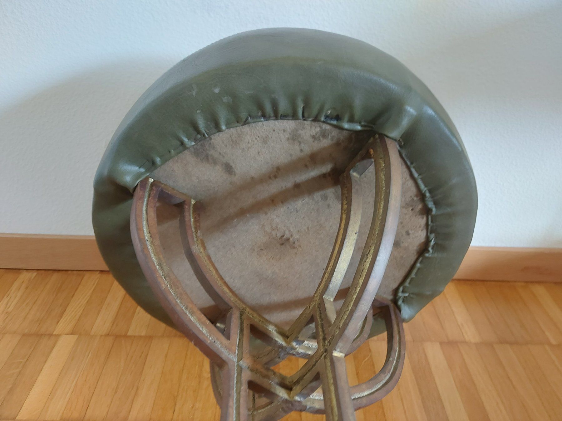 Sgabelli: Clubhocker /  Barhocker   Messing & Leder  1982  Vintage – Usato da Zürich venduto da Daniel517 7