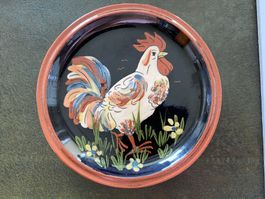 Rheinfelder Keramik kleiner Teller - Hahn Güggel -14 cm