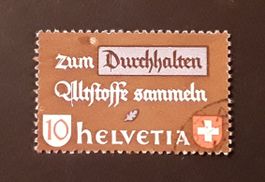 1942: Altstoff Nr.254 Abart grosser Farbfleck über m gest.
