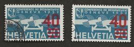 Flugpost Marke 24 und 24a gestempelt Katalog 980.-