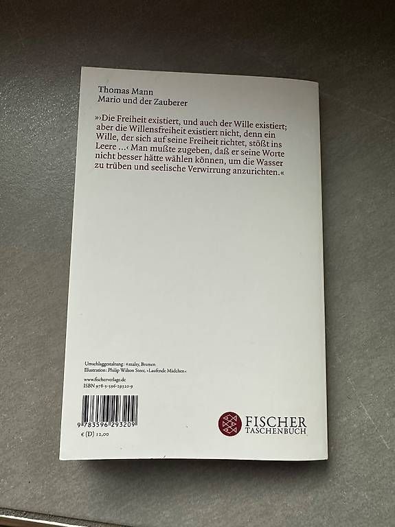 Libri: Mario und der Zauberer von Thomas Mann - Lektüre – Usato da Büren SO venduto da _a_njj_a 1