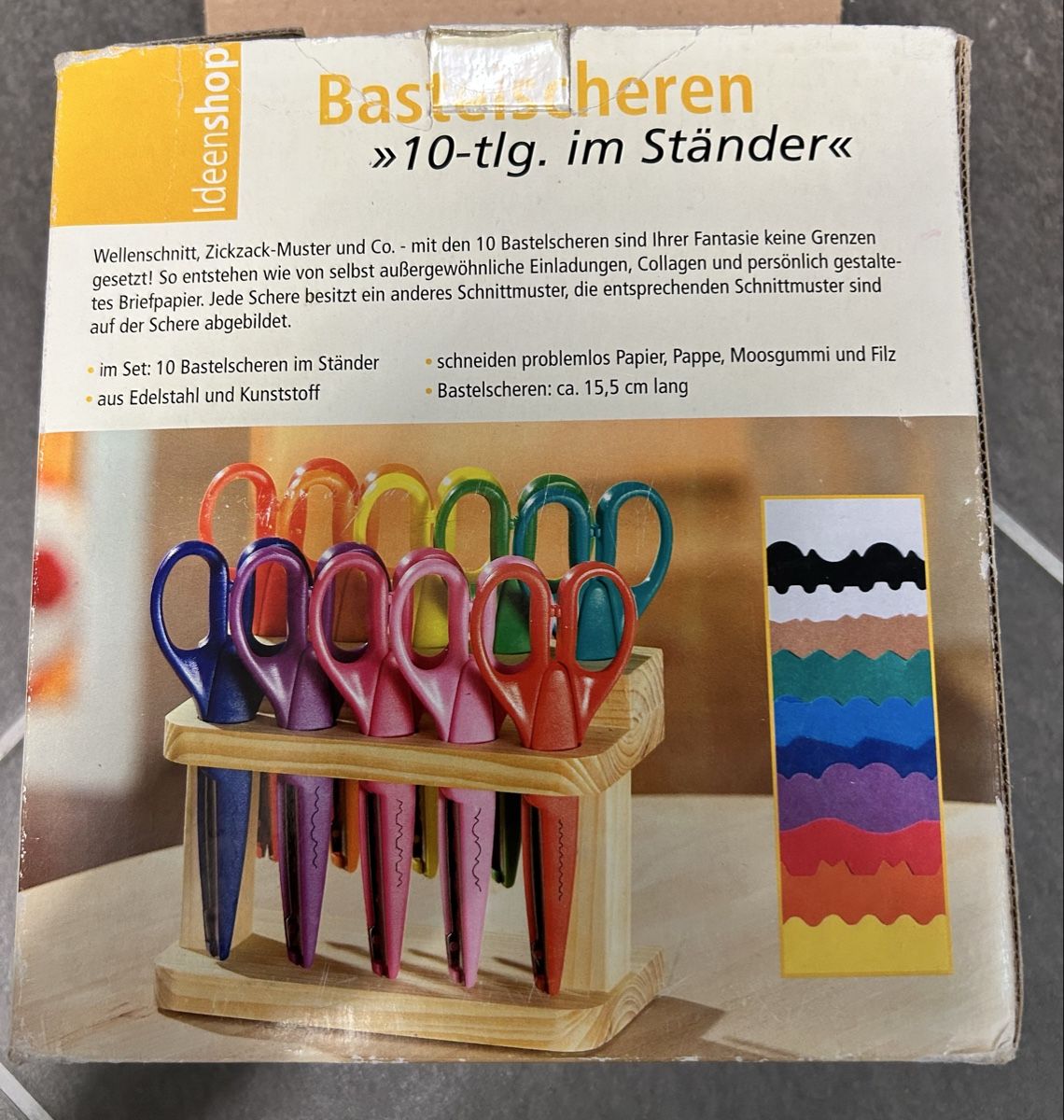 Kit bricolage: Bastelscheren Set, 10-teilig, mit Ständer, neuwertig! – Nuovo (secondo la descrizione) da Oftringen venduto da Solima