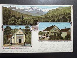 Litho AK Benken St,Gallen gel.1905