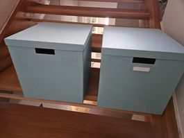 2 IKEA Kartonboxen Kallax Gestell, gebraucht - letzte Chance