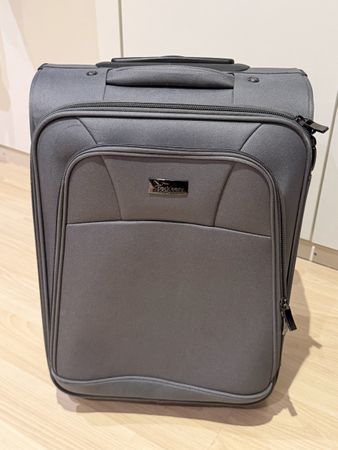 Grauer Rollkoffer "Pack Easy Switzerland", Top Zustand!