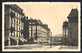 Genève, Rue du Mt.-Blanc, Strassenparti