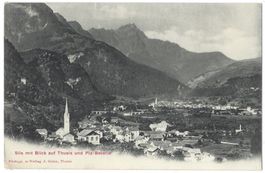 Sils  mit  Blick  auf  Thusis  und  Piz - Beverin