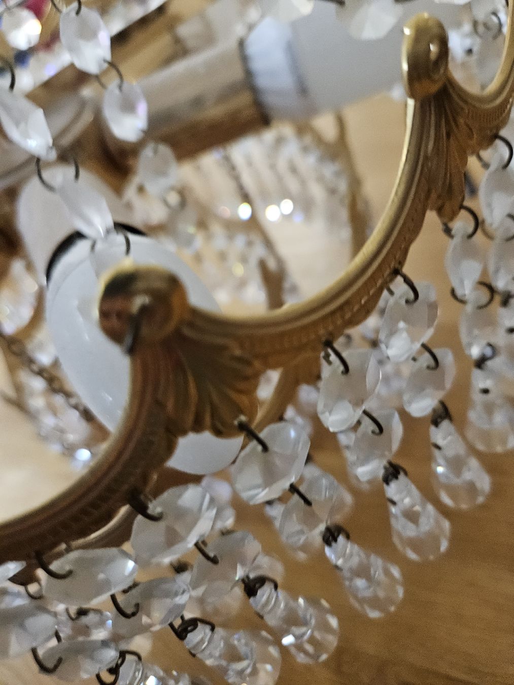 Lampadari & plafoniere: Vintage Kronleuchter aus Messing event. Swarovski  – Usato da Pratteln venduto da Cartonsducoeur_bl 6