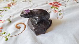 Sugilith Chamäleon Figur, Rarität, 111g