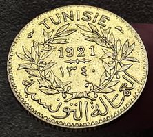 TUNESIEN 1 FRANC 1921
