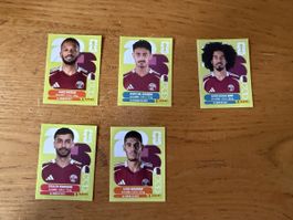 FIFA WM 2026 Panini  QAT12, QAT19, QAT18, QAT6, QAT10