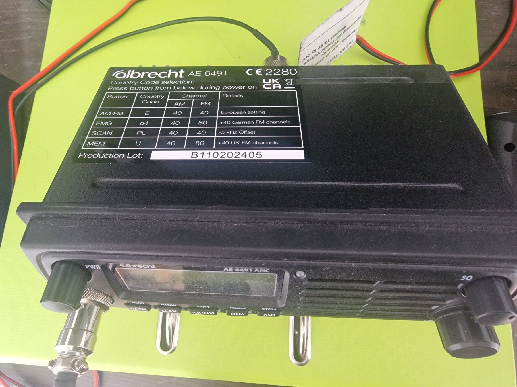 Radiocomunicazione: CB Funkgerät AE 6491 ANC – Usato da Remetschwil venduto da bo-gru 2