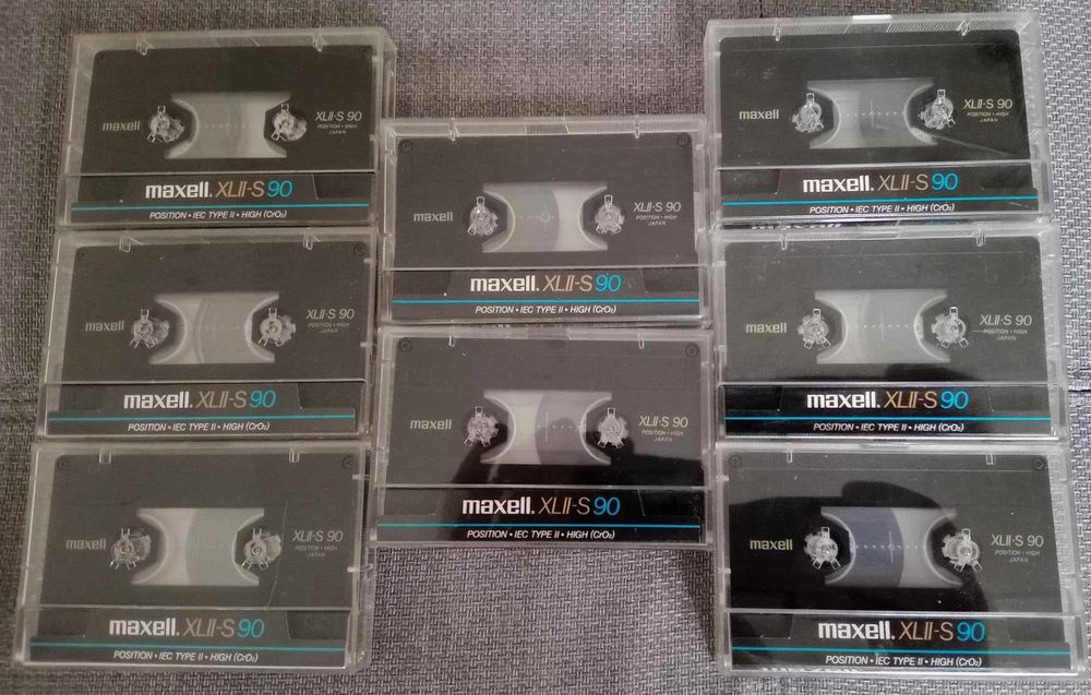 MAXELL XLII-S90 / 8 x cassettes MC - made Japan / années 80 (Gebraucht ...