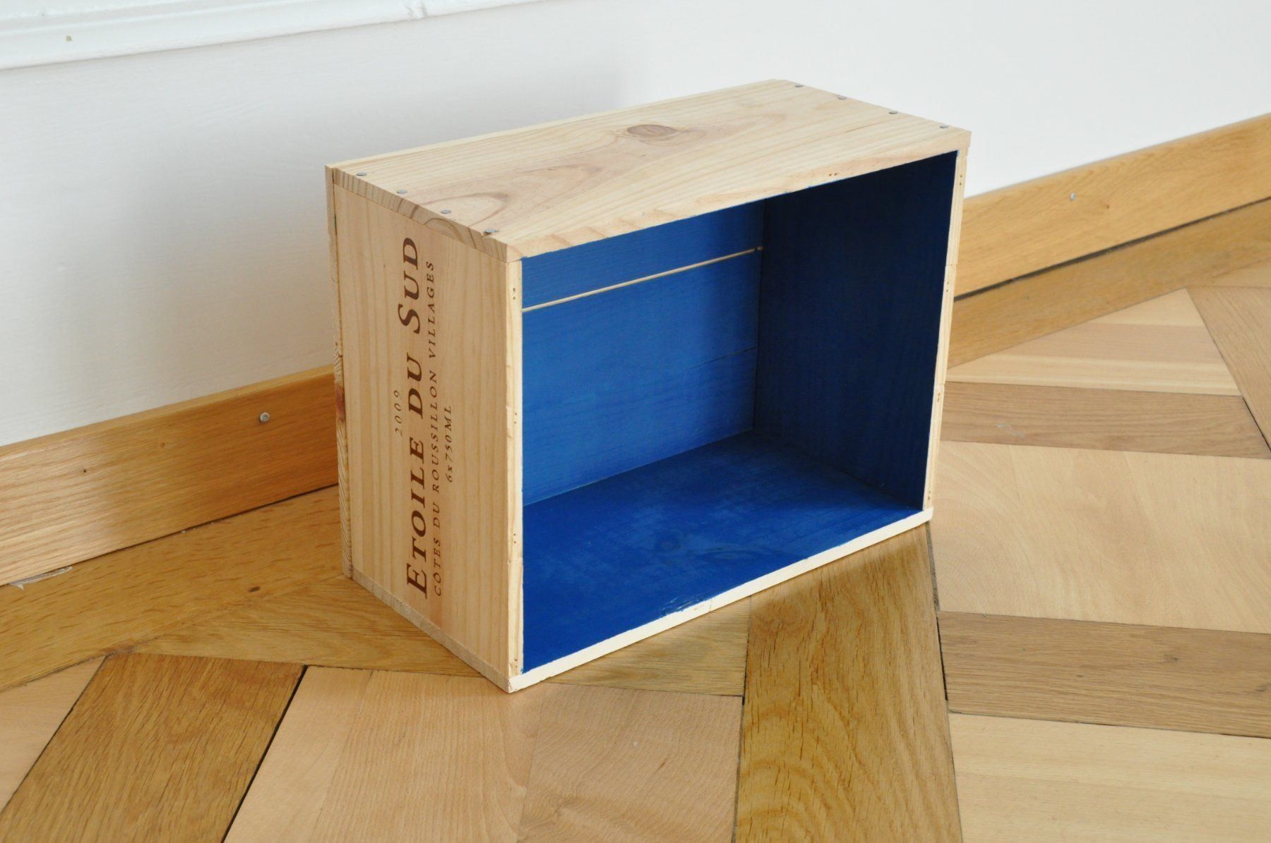 Altro in Decorazioni & Accessori: Weinkiste barbig, in Farbe blau – Nuovo (secondo la descrizione) da Zürich venduto da kisten-karl