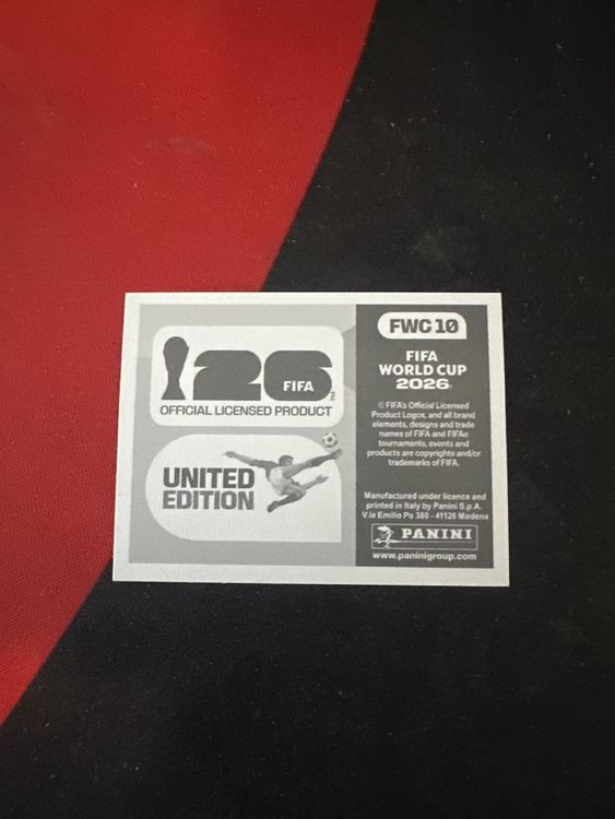 Panini FIFA WM 2026 Sticker - FWC 10 (Gebraucht) in Sulz AG für CHF 0.6 ...