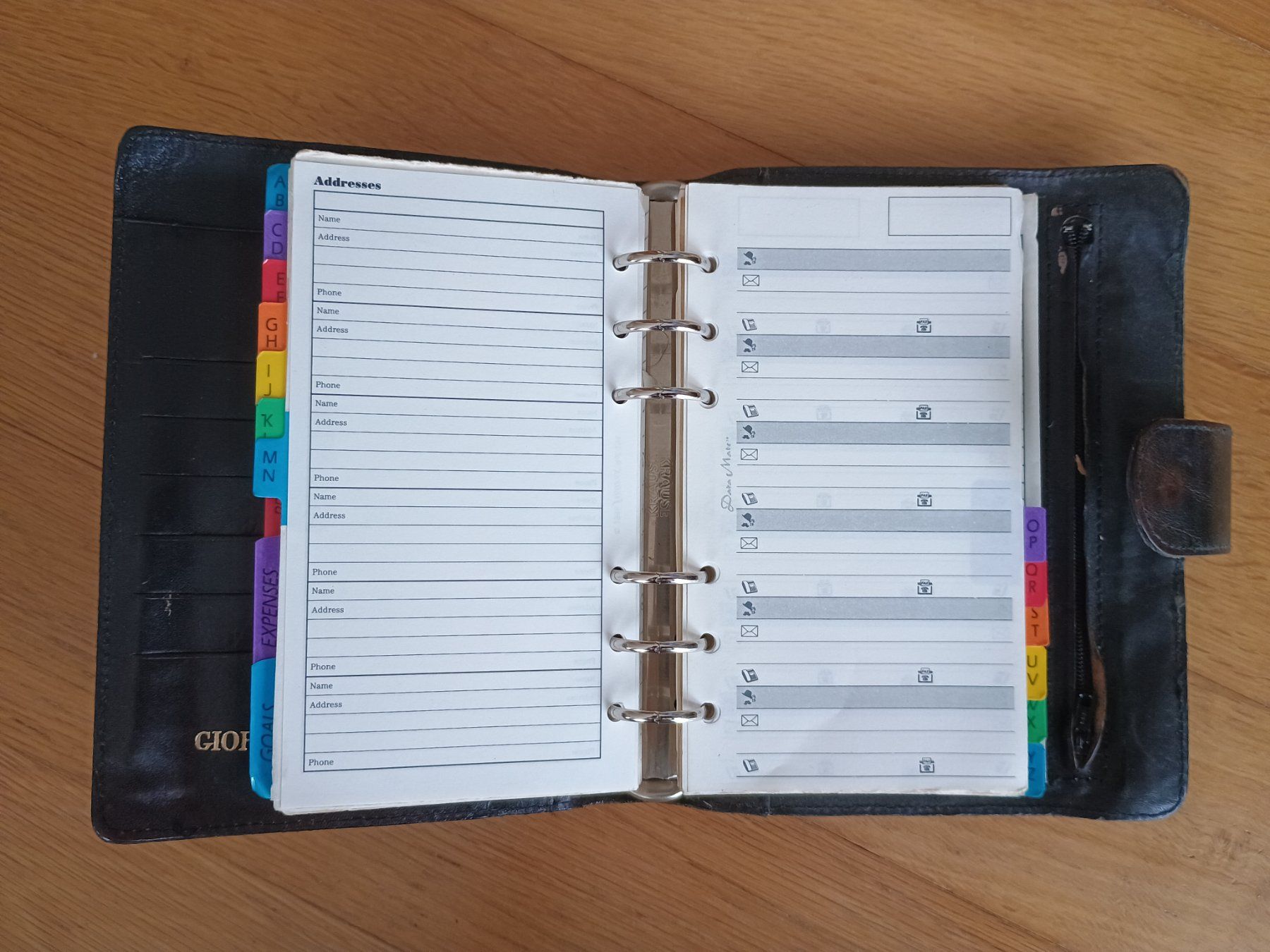 Kalender: Giorgio Ferrari DataMate Filofax – Gebraucht aus Luzern von Clansman 3