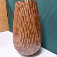 Versand möglich! Holz Vase Gefäss, Holzstruktur, Thailand