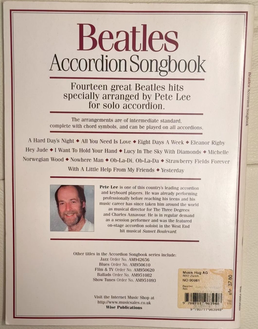 Libri: Beatles Accordion Songbook – Usato da Buttikon SZ venduto da Kaufdasbeimir 1