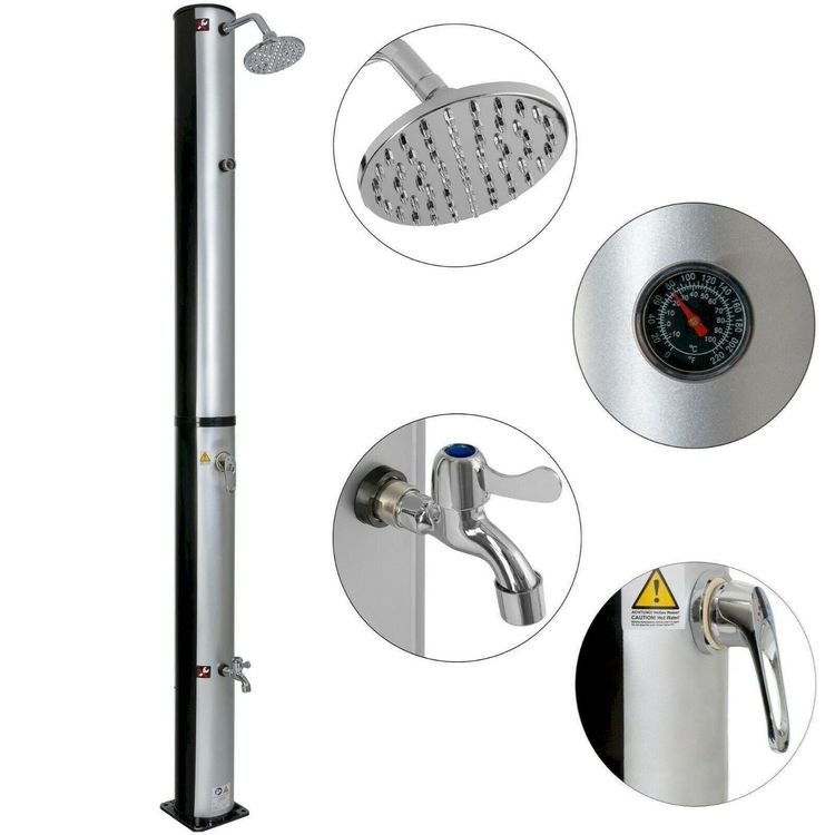 Arebos Solardusche 40l