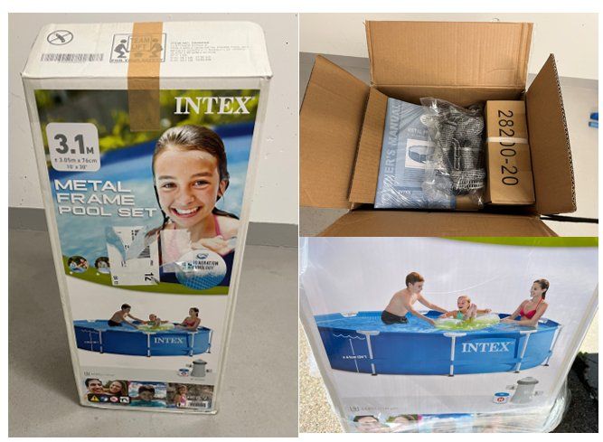 Intex Kinderplanschbecken: ganze Poolausrüstung Intex  305x76 – Neu (gemäss Beschreibung) aus Würenlos von  1