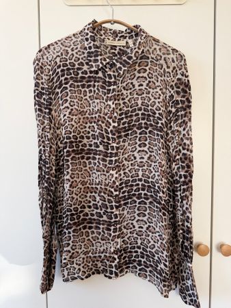 InWear Bluse mit Leomuster, Gr. 38, Viskose