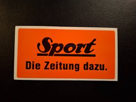 Vintage Rar Sticker Sport Zeitung (80er Jahre)