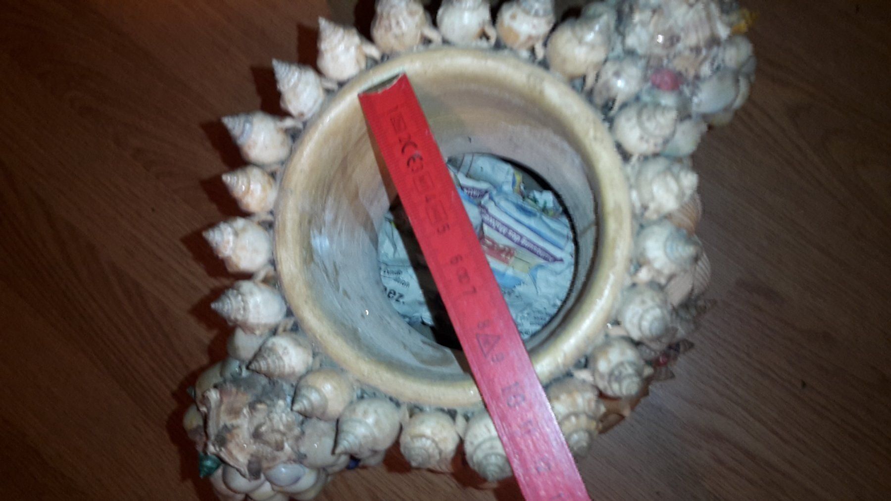 Vasi & Recipienti: Wunderschöne Vase mit Muscheln L – Usato da Schwarzenburg venduto da flamingo1970 1
