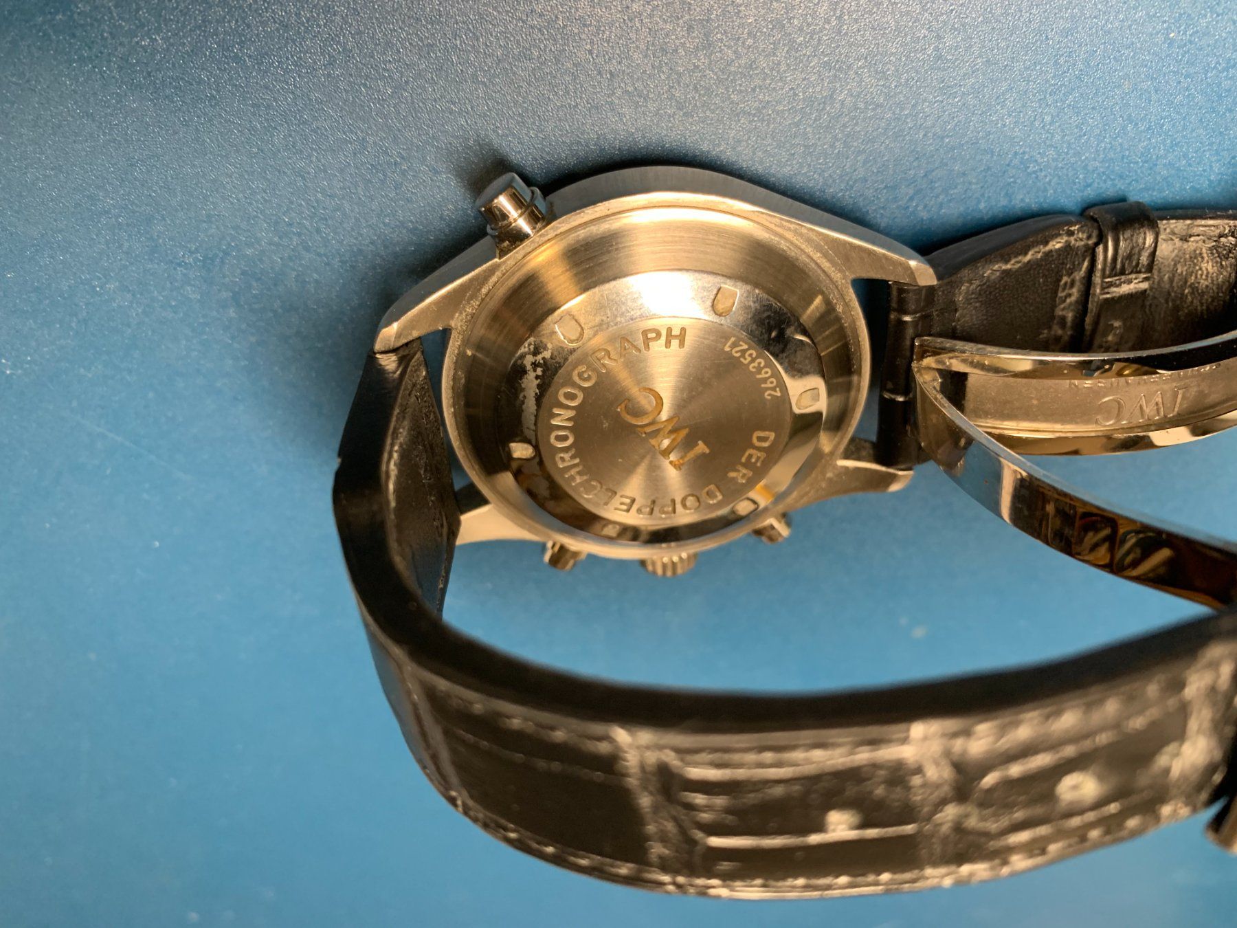 IWC Orologi: IWC Doppelchronograph Ref. 3713 – Usato da Chur venduto da willie01 4
