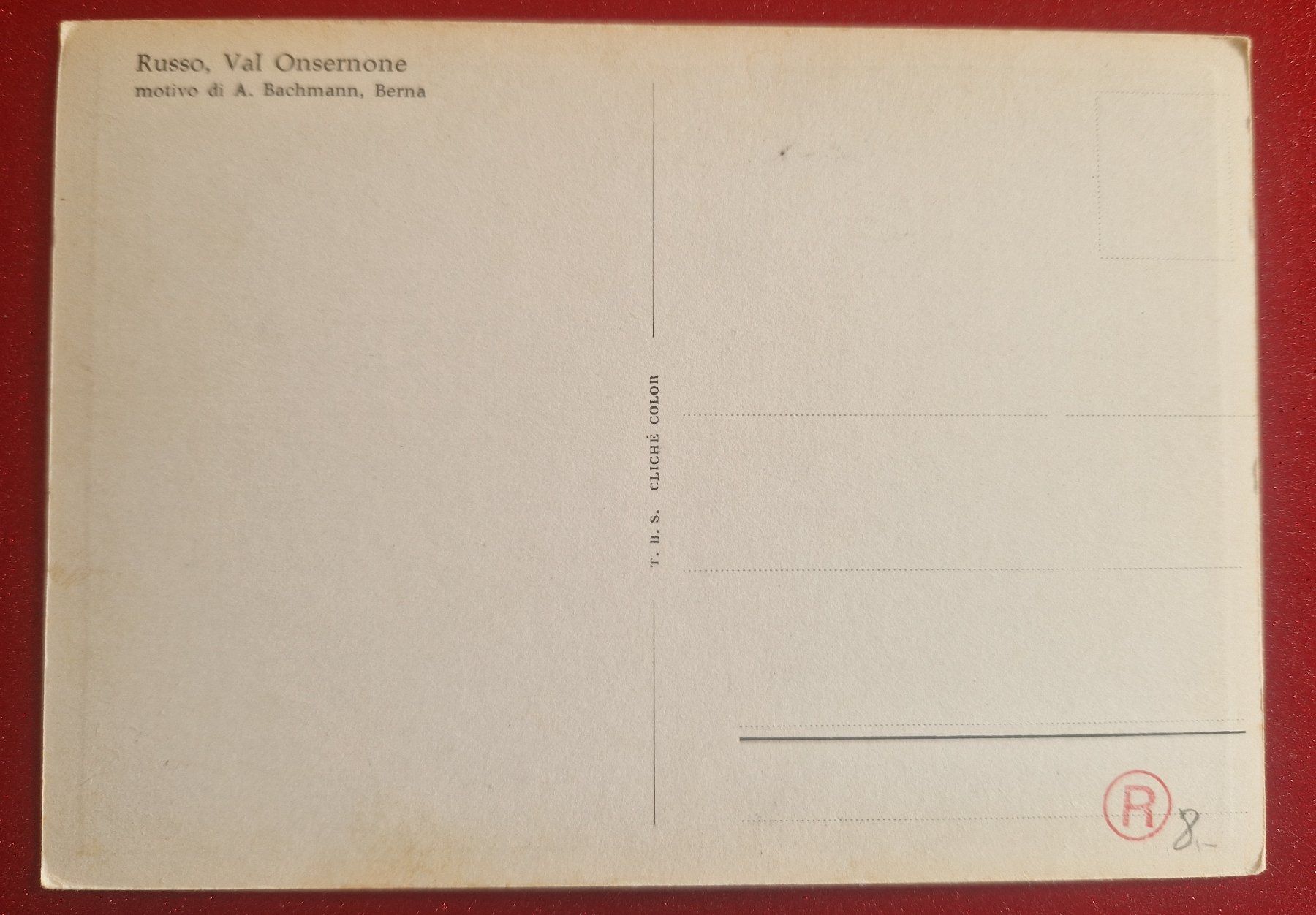 Cartoline postali: Rar Russo, Val Onsernone, Tessin top – Nuovo (secondo la descrizione) da Melchnau venduto da Arthurius 1