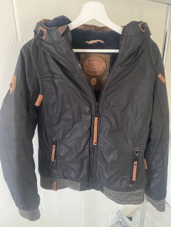 Naketano Jacke braun mit Kapuze Grösse L guter Zustand