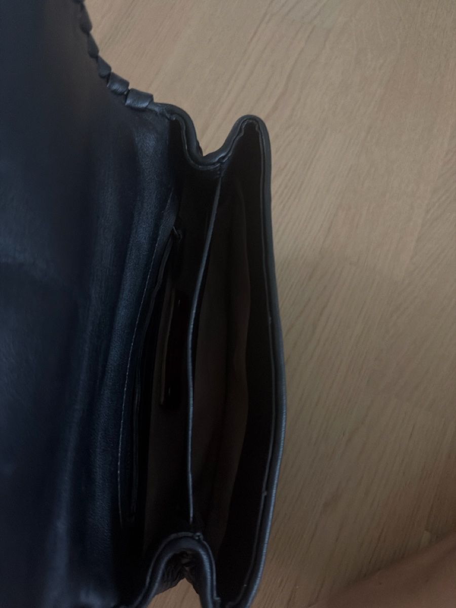 Taschen für Damen: Woven Leather Shoulder Bag Black Chain – Gebraucht aus Glattpark(Opfikon) von der_dh8z 3