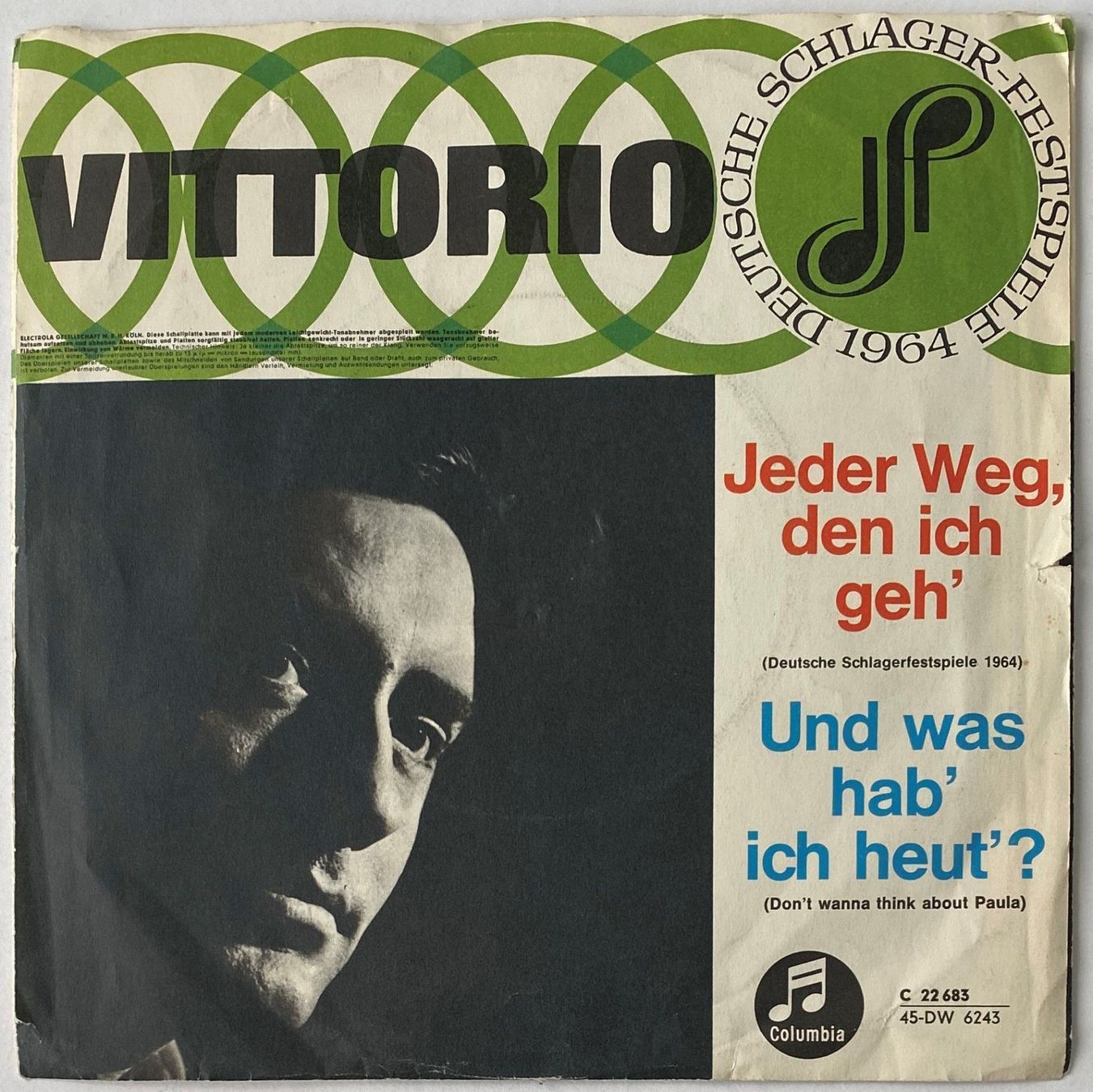 Schallplatten: Vittorio, jeder Weg, den ich geh – Gebraucht aus Flums von Aebo1 1