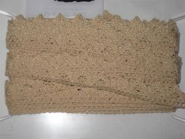 Baumwoll Häkelspitze beige 2cm breit