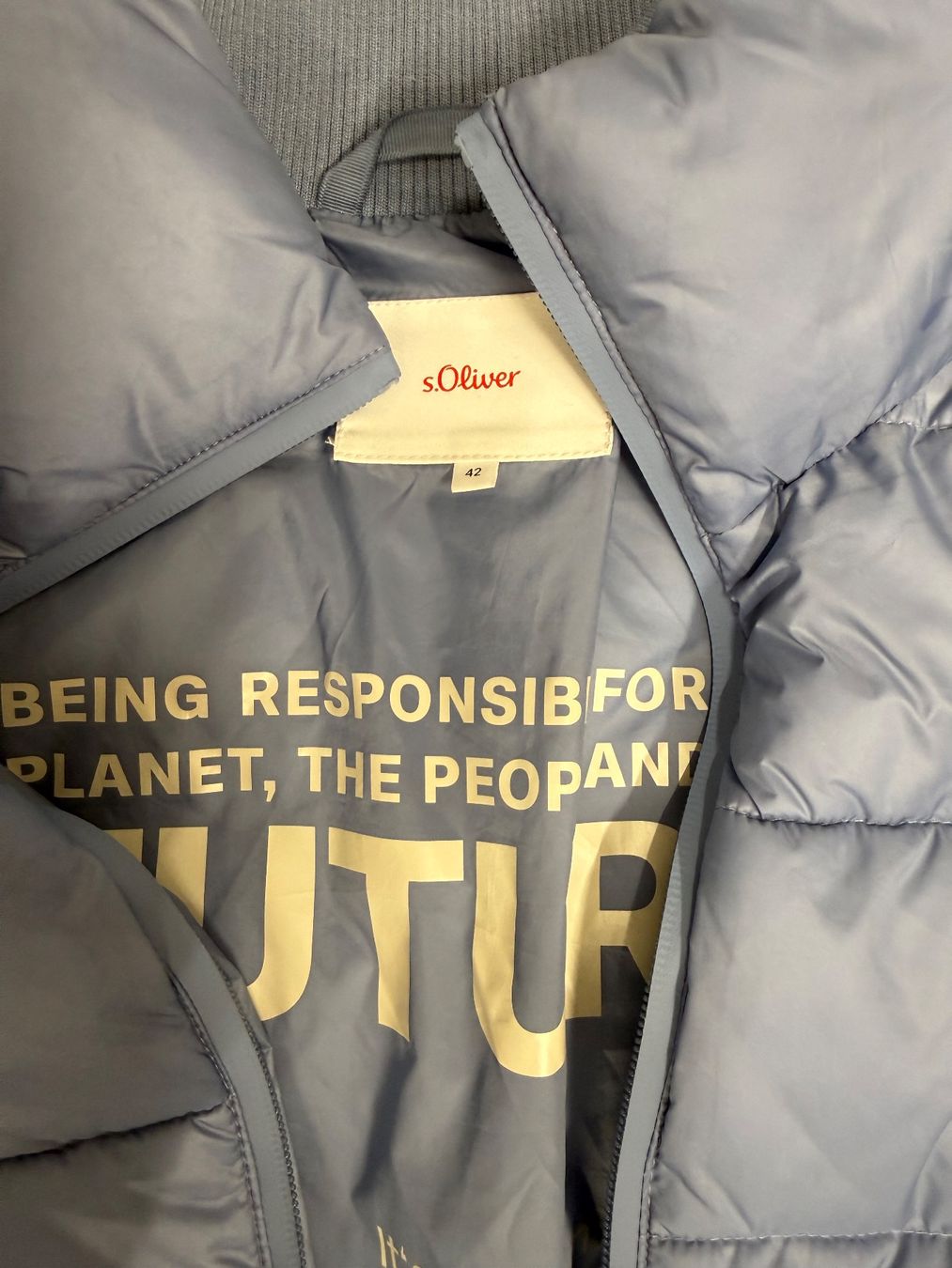 S.Oliver Jacken: s.Oliver Steppjacke blau Grösse 42 – Gebraucht aus steinen von Nayabloom84 1