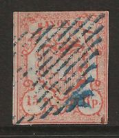 1852 : Rayon Nr. 18, kleine Wertziffer, KP 1000.--
