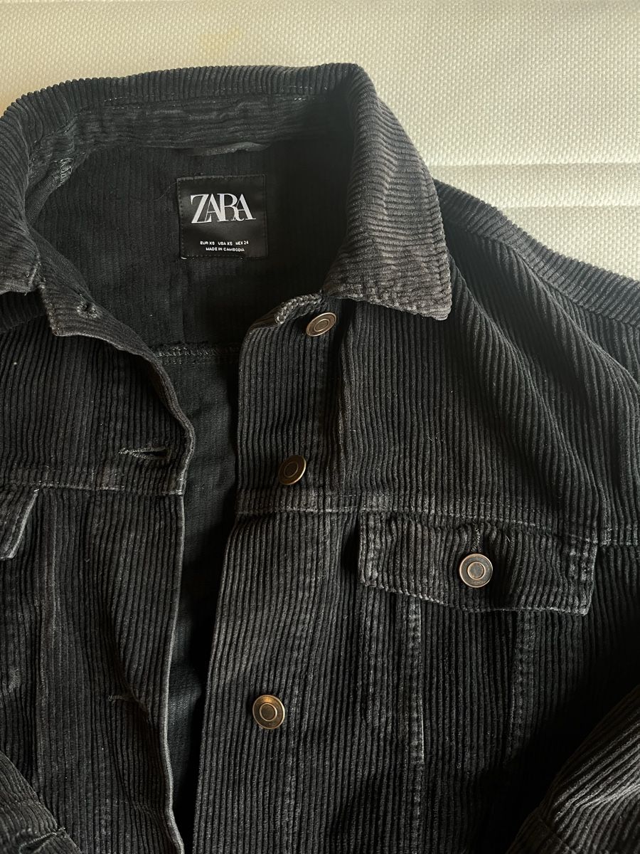 Zara Jacken: Cordjacke von Zara, schwarz – Gebraucht aus Luzern von janine_l