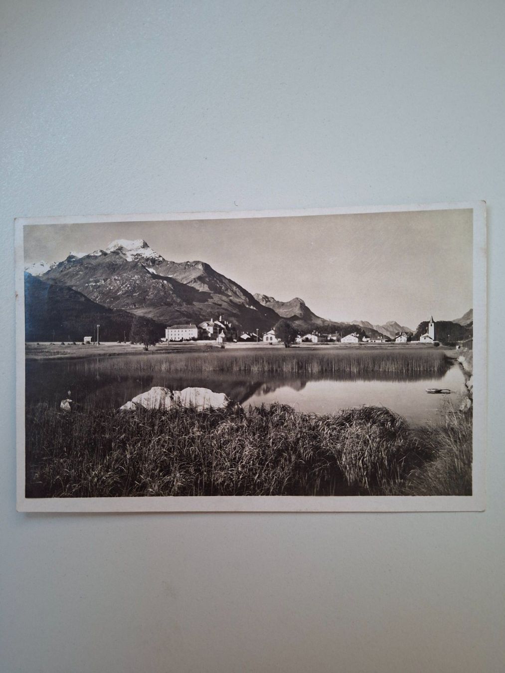 Cartoline postali: Antike Ansichtskarte Sils-Baselgia von 1930 – Usato da Rafz venduto da findelmundo68