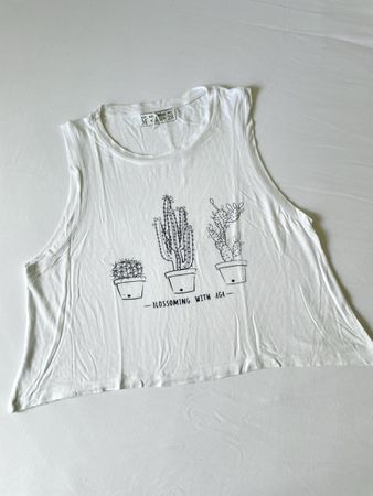 T-shirt Pull&Bear cactus, taille M, comme neuf, été