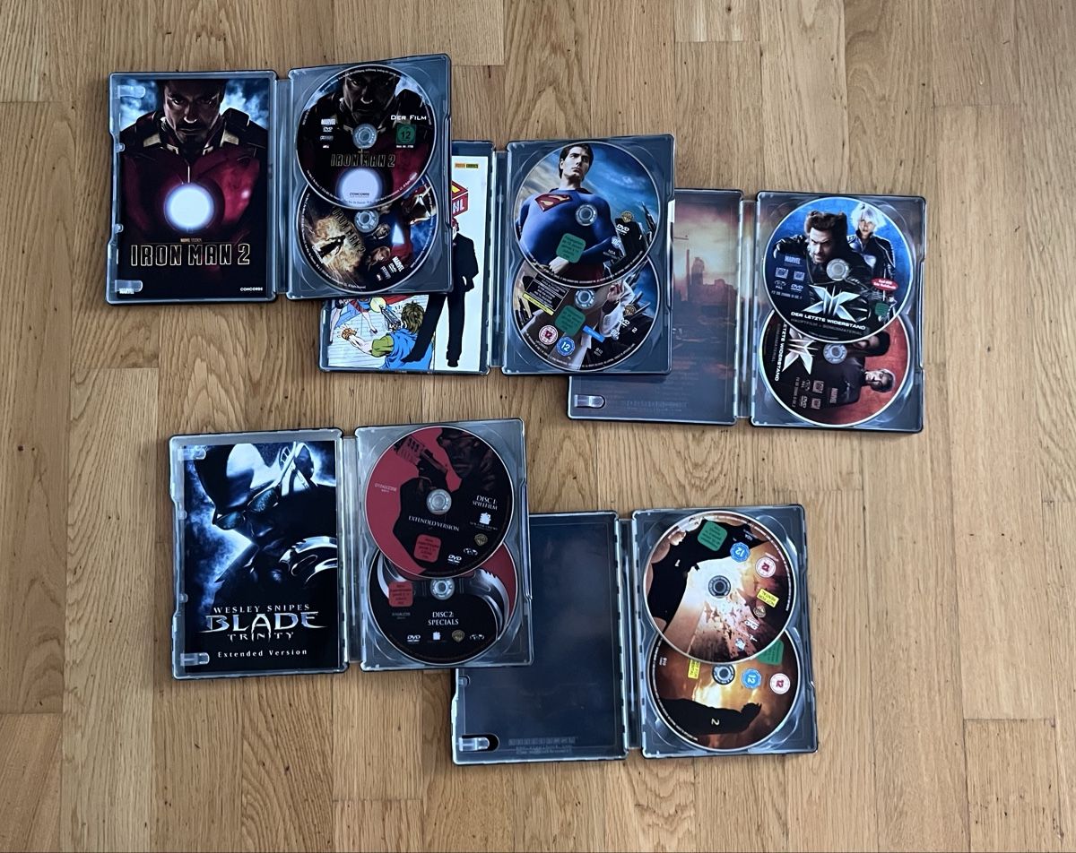 Tous les DVDs: 5x Superhelden Sci-Fi DVD Steelbook/Special Edition Set – Neuf (Voir description) à St. Gallen par Starlord77 1