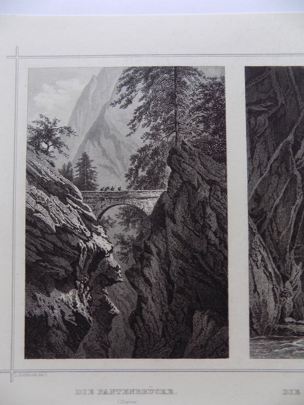 Stiche: Pantenbrücke Linthalschlucht – Gebraucht aus Risch von Rischli15 3