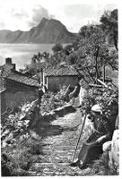 AK Gandria, Lago di Lugano, 1962, Vintage Rarität!