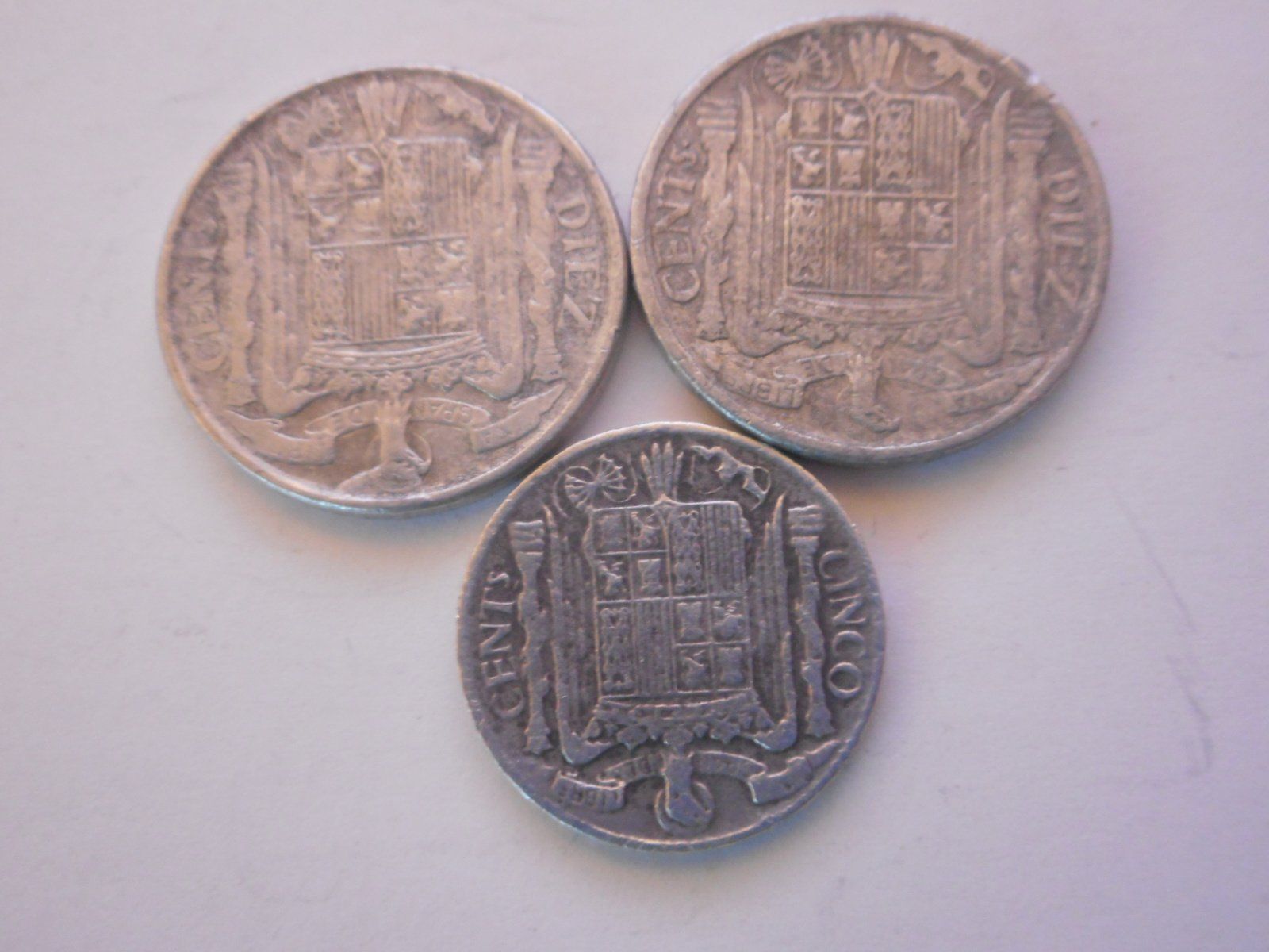 Tutti le monete: Spanien Münzen 1940/1941  alt – Usato da Kriegstetten venduto da pizlad2010 4