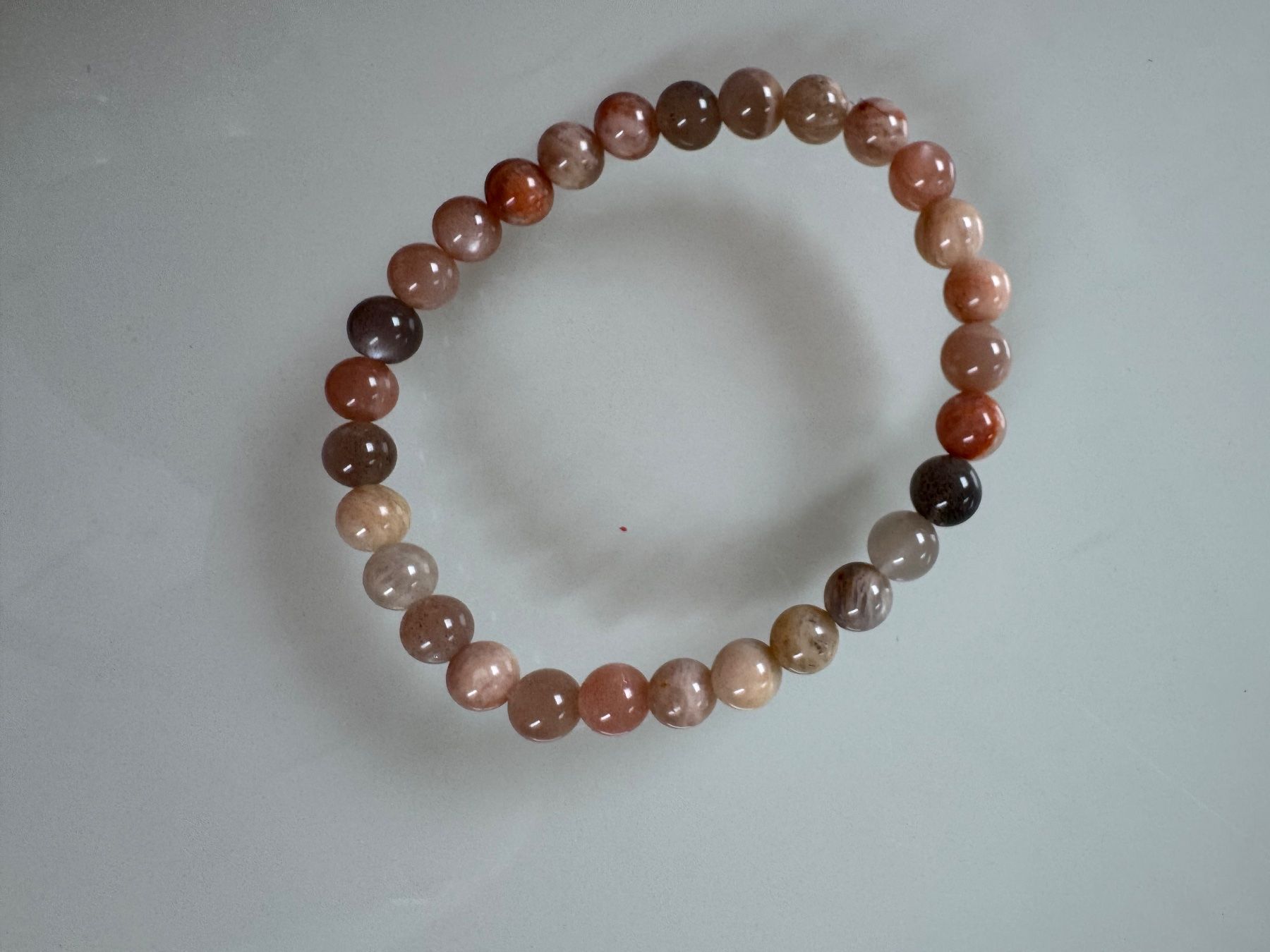 Armbänder & -reifen: Mondstein   Armband.   elast    TOP!!!  6mm – Neu und originalverpackt aus Leuggern von gemshow 4