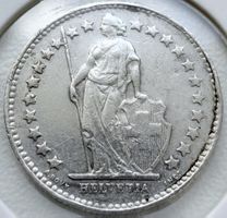 Schweiz 1/2 Franken 1951 B – Silber 835 – Helvetia