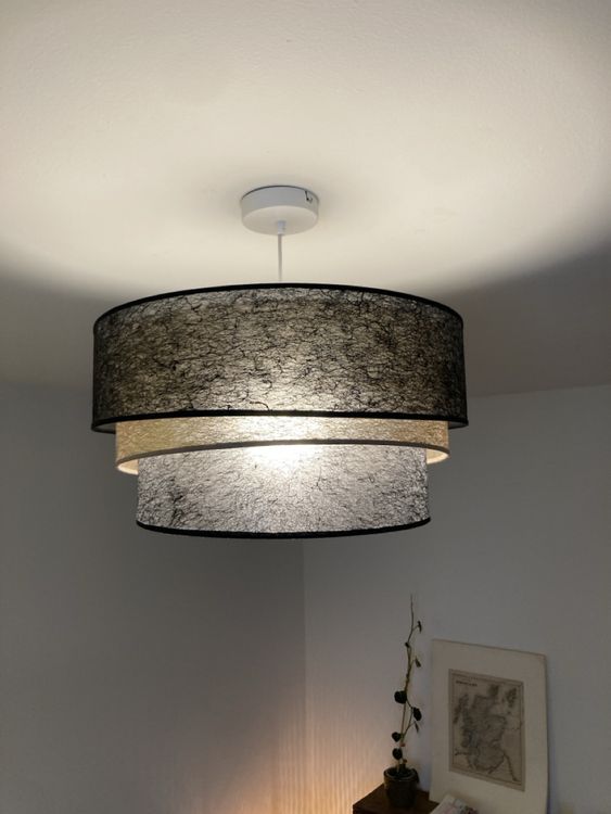 Quadratischer Lampenschirm Schwarz Mit Dekorativer Abdeckung – Perfekt Für Tischlampe Und Pendelleuchte