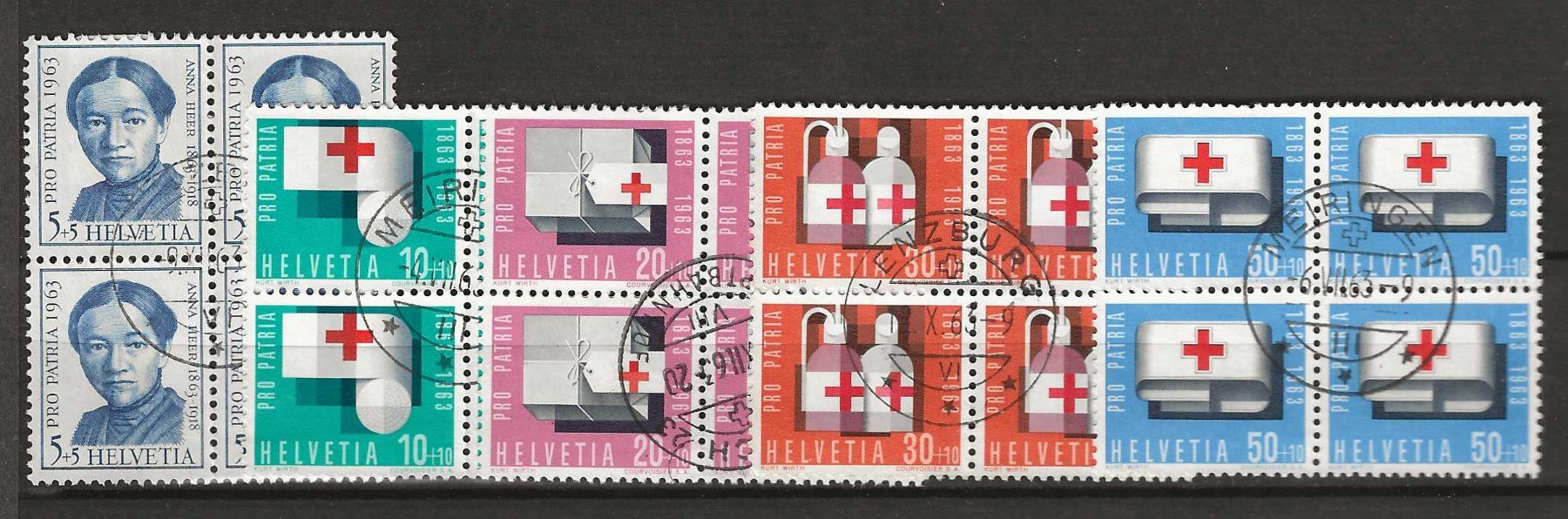 Tutti i francobolli: PP063 - Pro Patria 1963 B4 obl. – Usato da Trélex venduto da Phil_Albert