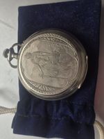 Silber Taschenuhr Helvetia 111 g defekt aus Nachlass