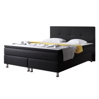 Boxspringbett 180x200 ST Schwarz Hotelbett Bett Doppelbett