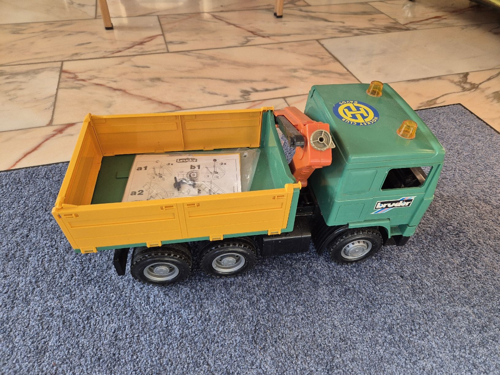 Bruder Giocattoli: Camion Bruder avec Grue – Usato da Domat/Ems venduto da ver_7q9b